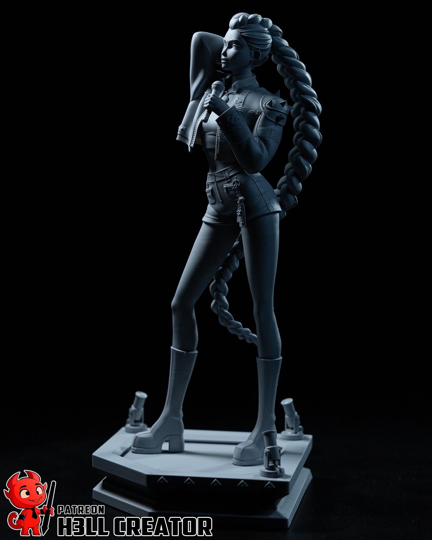 Rumi from K-Pop Demon Hunters - Fan Art - Resin Miniature - H3LL Creator DIY Model Kit 1:12
