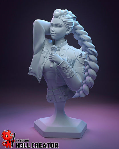 Rumi from K-Pop Demon Hunters - Fan Art - Resin Miniature - H3LL Creator DIY Model Kit 1:12