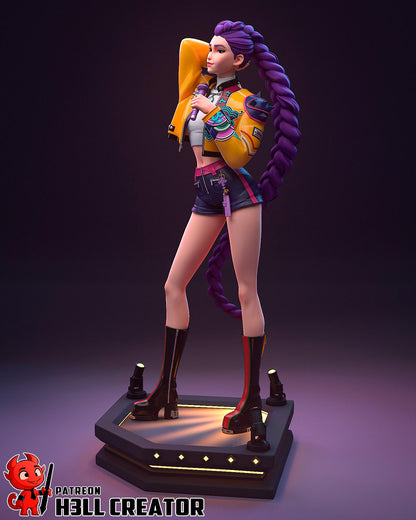 Rumi from K-Pop Demon Hunters - Fan Art - Resin Miniature - H3LL Creator DIY Model Kit 1:12