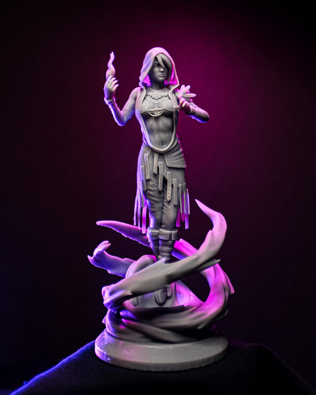 Morrigan from Dragon Age (fan art) | Full Model or Bust | Miniature scale 1:12 | h3LL Creator | DIY Model Kit