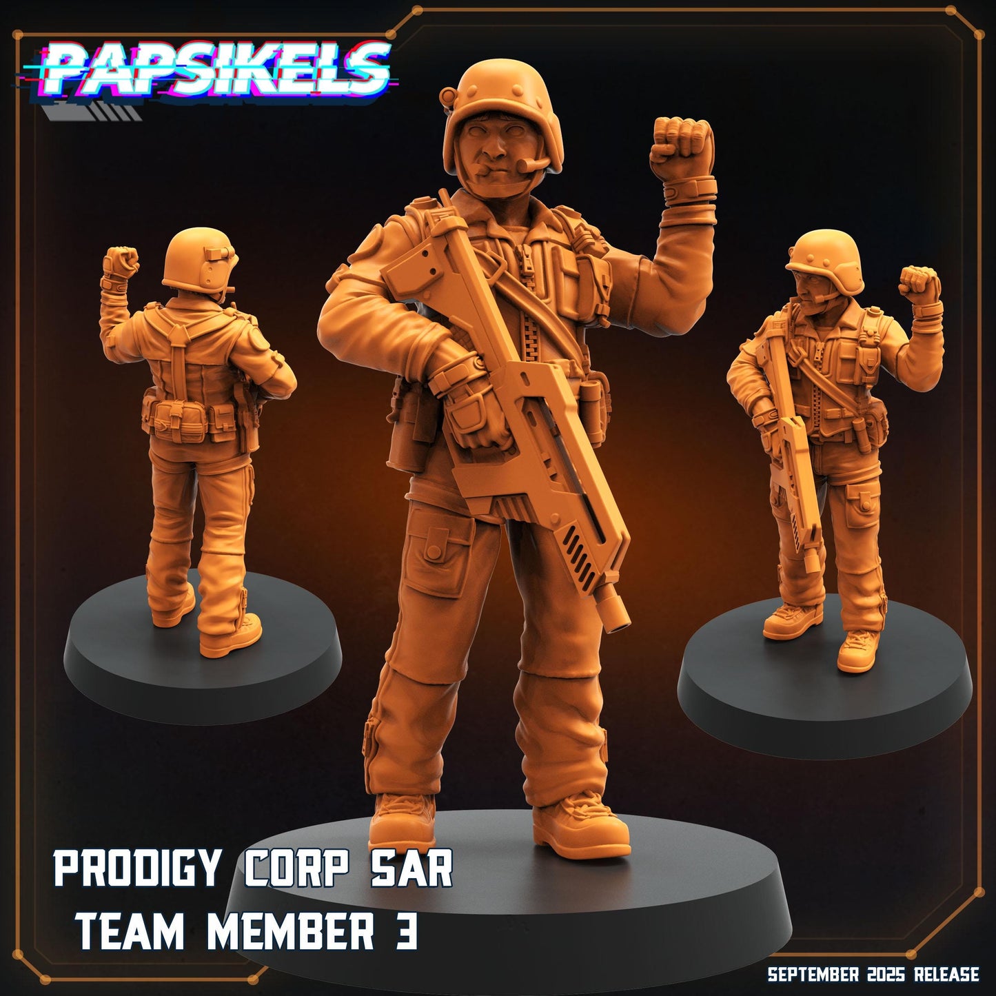 SAR Team Miniatures: Prodigy Corp Alien Earth Sci-Fi TTRPG Figurines by Papsikels