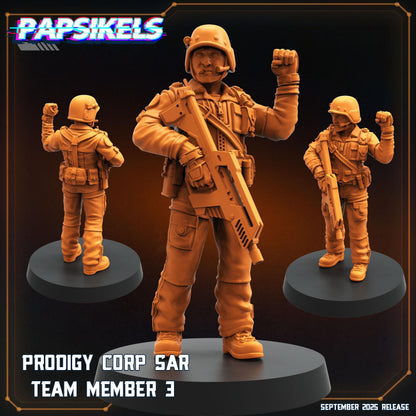 SAR Team Miniatures: Prodigy Corp Alien Earth Sci-Fi TTRPG Figurines by Papsikels