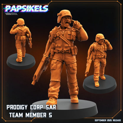 SAR Team Miniatures: Prodigy Corp Alien Earth Sci-Fi TTRPG Figurines by Papsikels