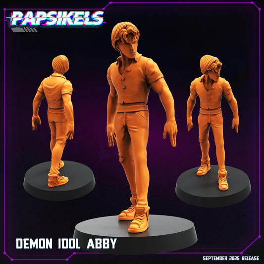 Cyberpunk, K-Pop Demon Hunters Inspired Demon Idols - Papsikels Miniature – 3D Resin Model, 28mm or 32mm Mini for RPG, TTRPG, Wargaming