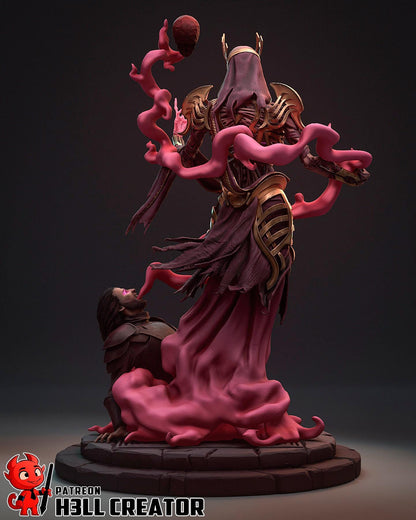Vecna the Arch-Lich from Dungeons & Dragons (fan art) | Full Model or Bust | Miniature scale 1:12 | h3LL Creator | DIY Model Kit