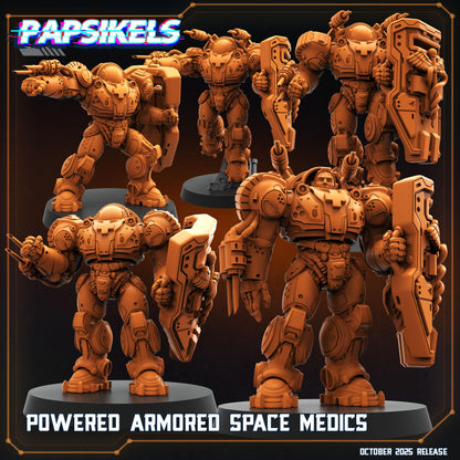 Powered Armored Space Medic | 28 mm / 32 mm Scale | Sci-Fi Miniature | StarCraft-Inspired | Papsikels Miniatures