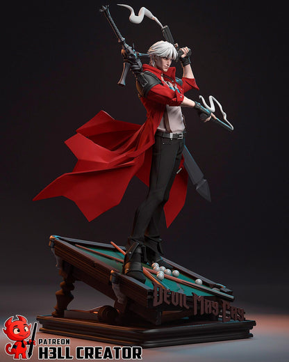 Dante from Devil May Cry - Fan Art - Resin Miniature - H3LL Creator DIY Model Kit 1:12