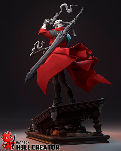 Dante from Devil May Cry - Fan Art - Resin Miniature - H3LL Creator DIY Model Kit 1:12