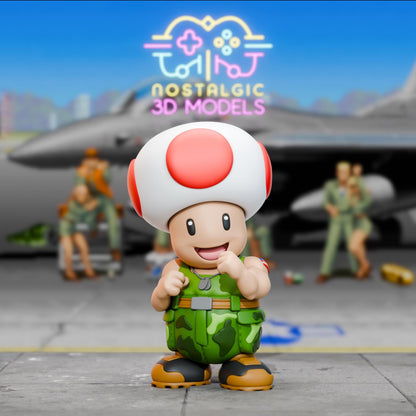 Super Brawl Legends | Nostalgic 3D Mario × Street Fighter Fusion Set | Large & Small Collectible Resin Figures