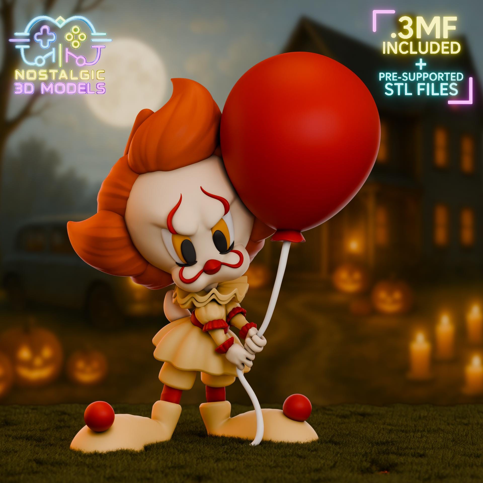 Toon Terror Collection | Nostalgic 3D Horror × Loony Mashup Set | Large & Small Resin Collectibles
