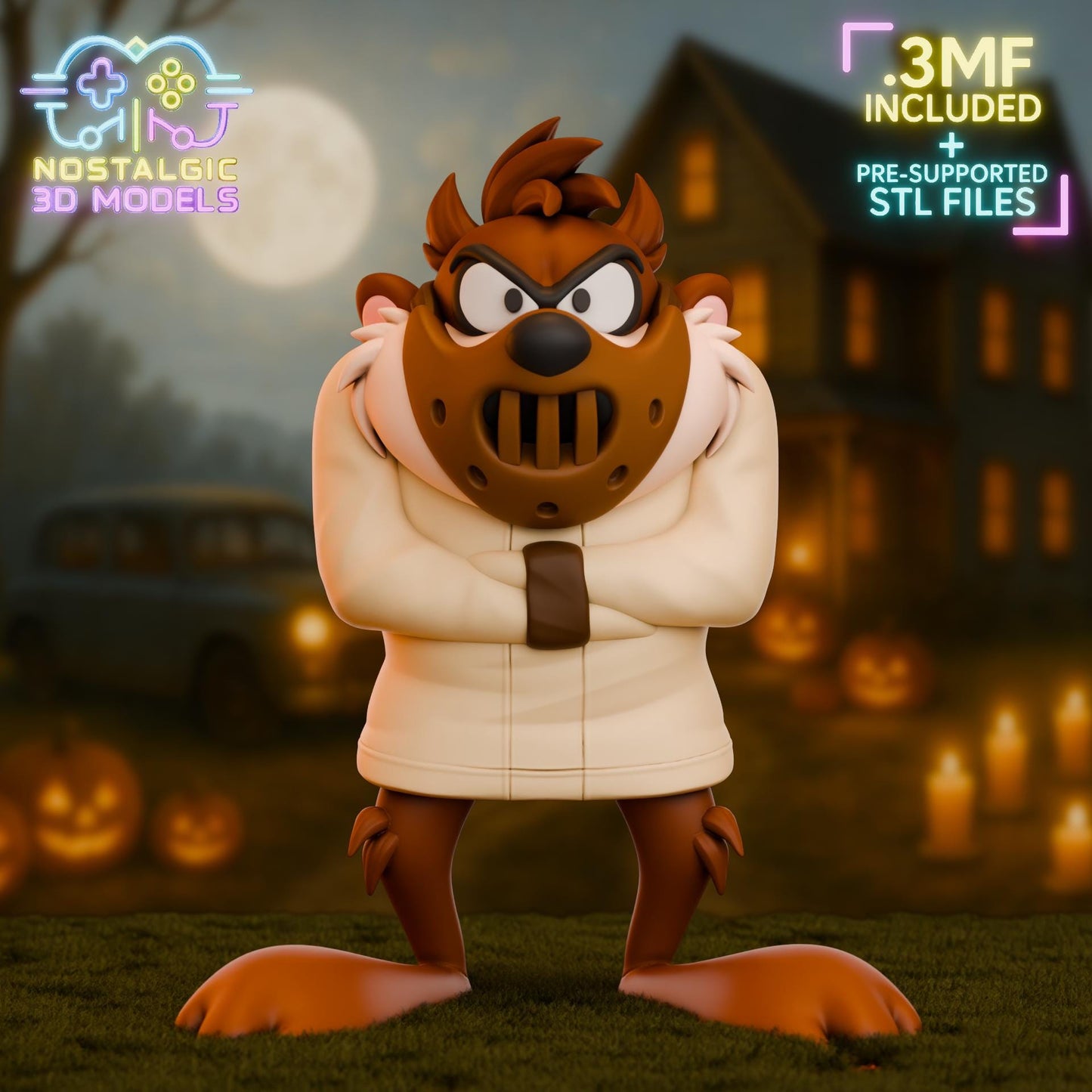Toon Terror Collection | Nostalgic 3D Horror × Loony Mashup Set | Large & Small Resin Collectibles
