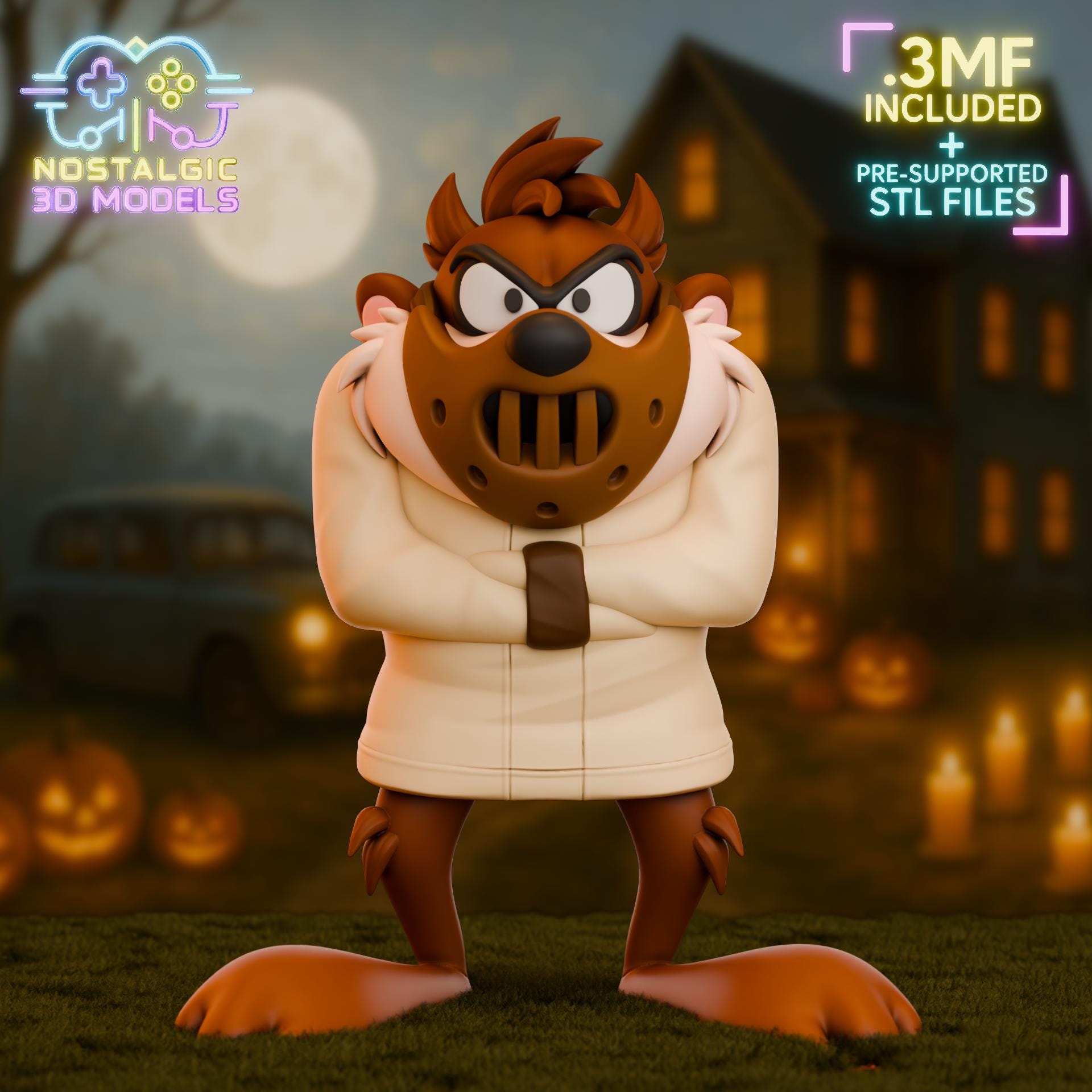 Toon Terror Collection | Nostalgic 3D Horror × Loony Mashup Set | Large & Small Resin Collectibles
