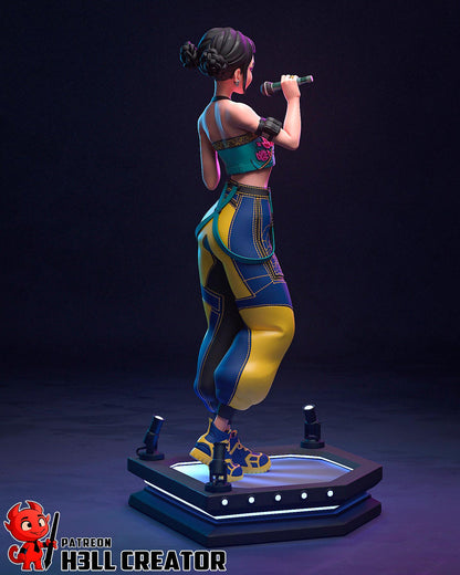Zoey – Cyber Idol Demon Hunter | H3LLcreator | Full Model or Bust | K-Pop Demon Hunters Inspired | Premium Resin Print