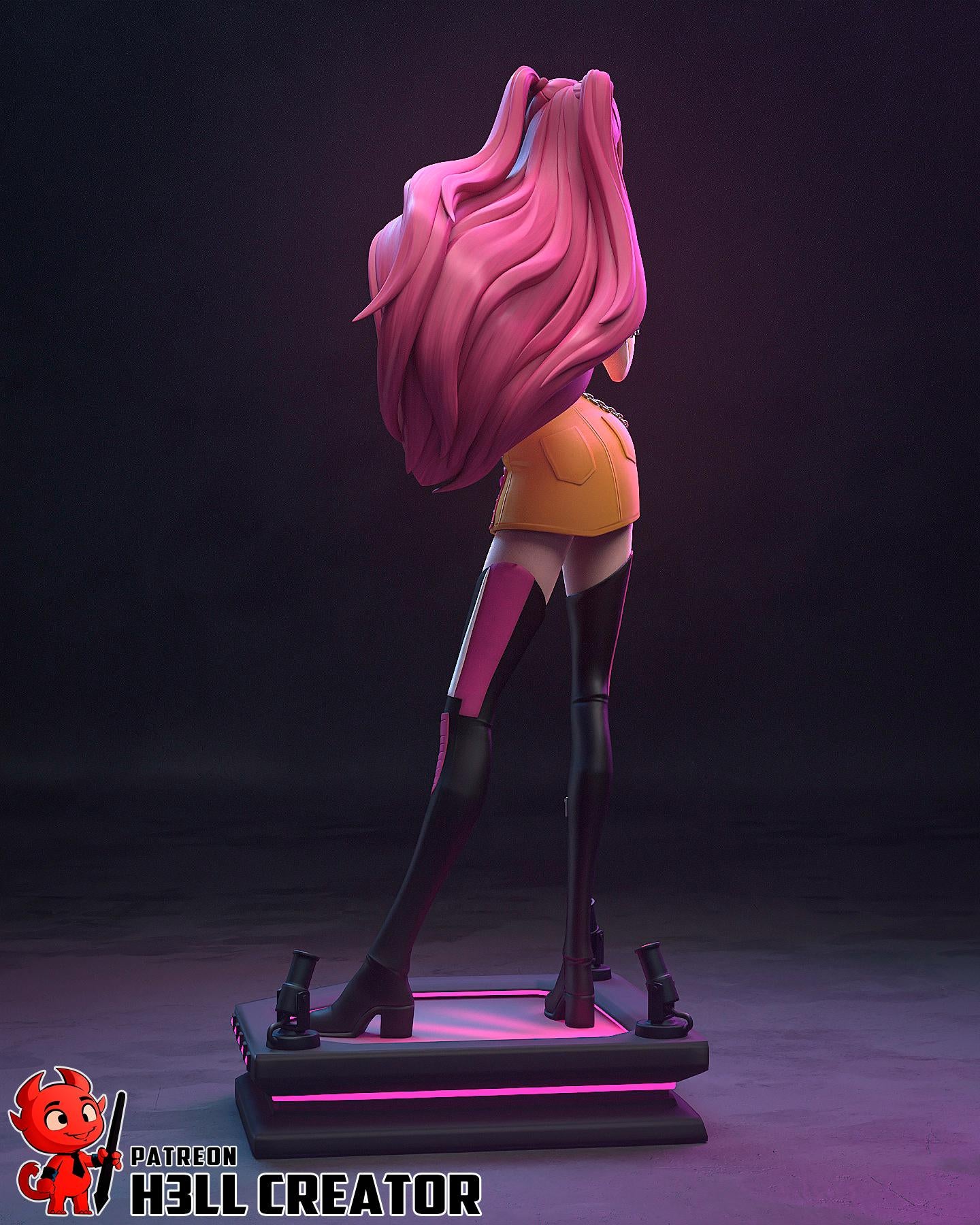 Mira – Shadow Tech Demon Hunter | H3LLcreator | Full Model or Bust | K-Pop Demon Hunters Inspired | Premium Resin Print