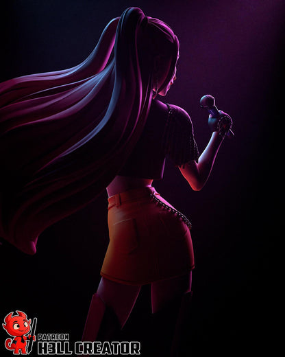 Mira – Shadow Tech Demon Hunter | H3LLcreator | Full Model or Bust | K-Pop Demon Hunters Inspired | Premium Resin Print