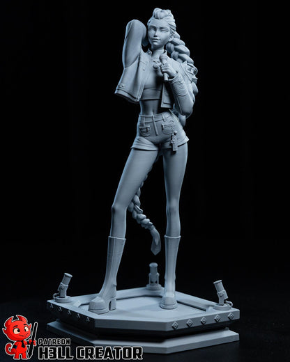 K-Pop Demon Hunters Diorama | Zoey, Rumi & Mira | H3LLcreator | Interlocking Display Set | Premium Resin Print