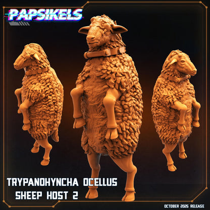 Trypanohyncha Ocellus (T.Ocellus) Sheep Host | 28 mm / 32 mm Scale | Alien Earth Inspired | Papsikels Miniatures