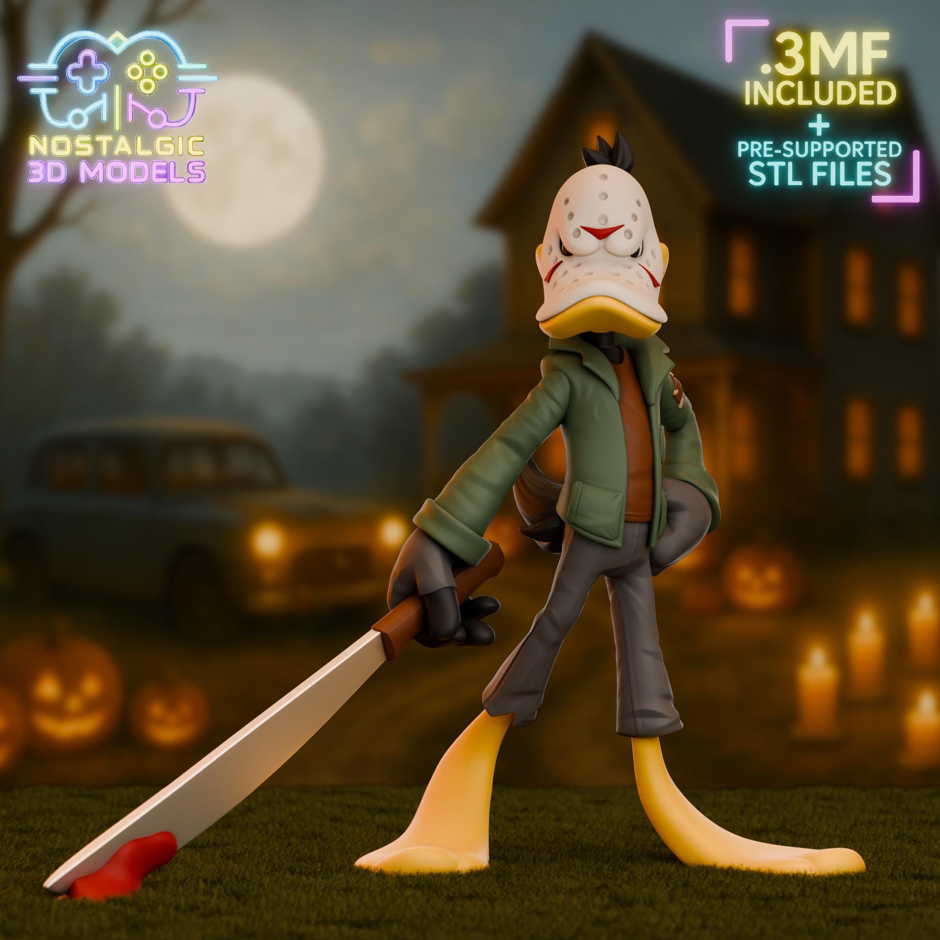 Toon Terror Collection | Nostalgic 3D Horror × Loony Mashup Set | Large & Small Resin Collectibles