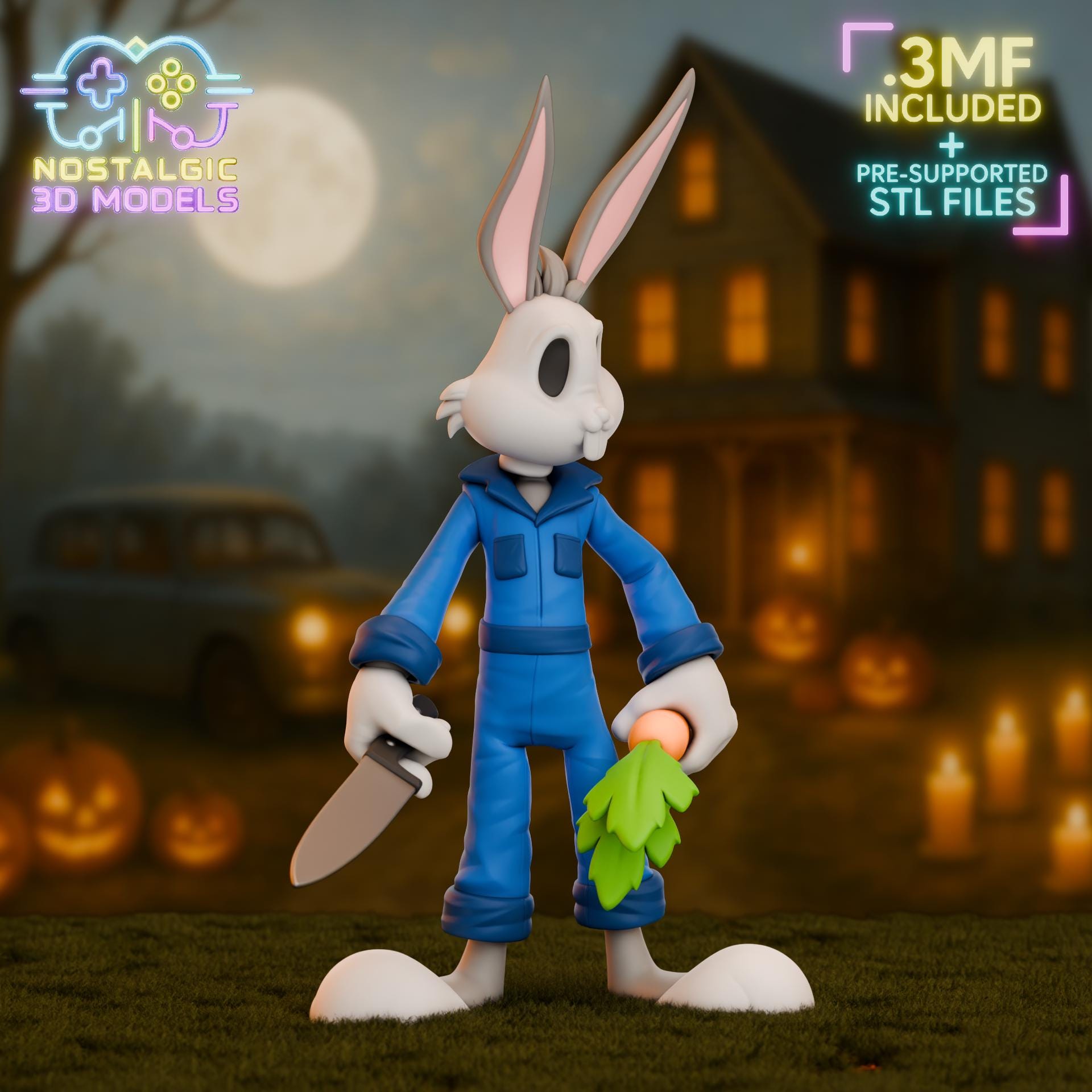 Toon Terror Collection | Nostalgic 3D Horror × Loony Mashup Set | Large & Small Resin Collectibles
