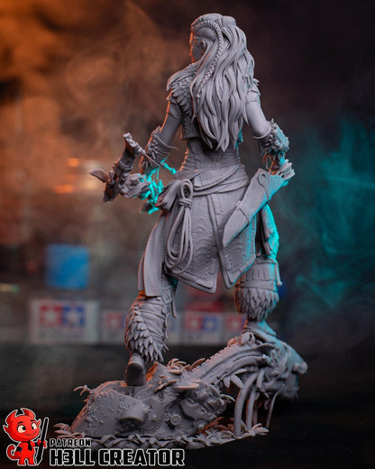 Aloy (Fan Art) – Horizon Zero Dawn | H3LLcreator | Full Model or Bust | Premium Resin Print