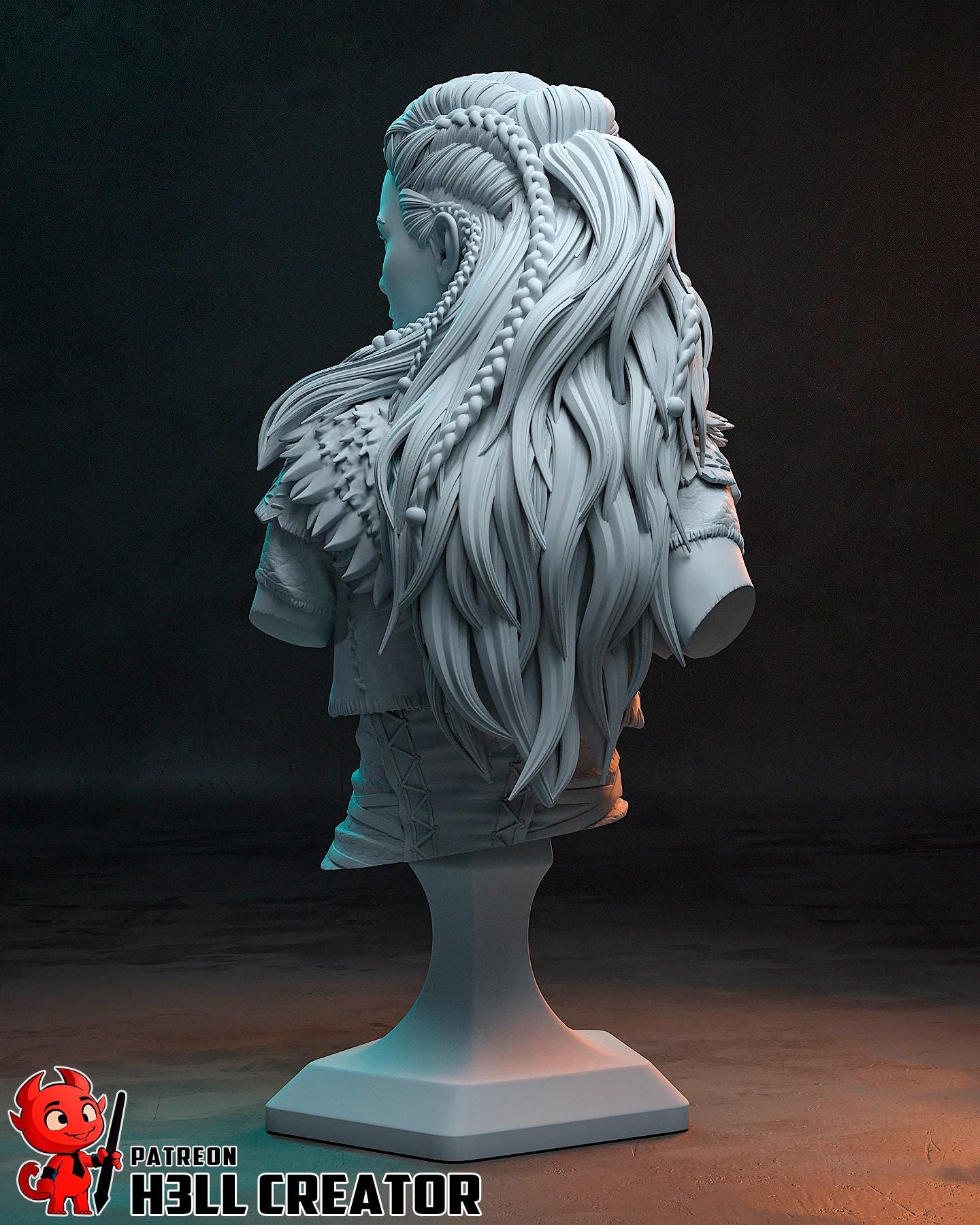 Aloy (Fan Art) – Horizon Zero Dawn | H3LLcreator | Full Model or Bust | Premium Resin Print