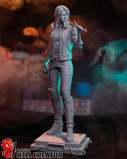 Ciri – Cyberpunk 2077 Fan art | H3LLcreator | Full Model or Bust | Premium Resin Print