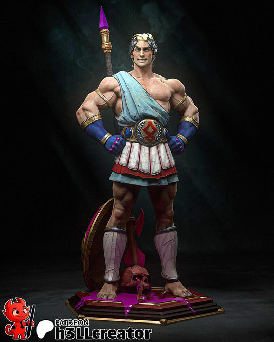 Theseus from Hades (fan art) | Miniature scale 1:12 | h3LL Creator | DIY Model Kit