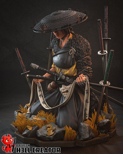 Atsu (Fan Art) – Ghost of Yotei | H3LLcreator | Full Model or Bust | Premium Resin Print