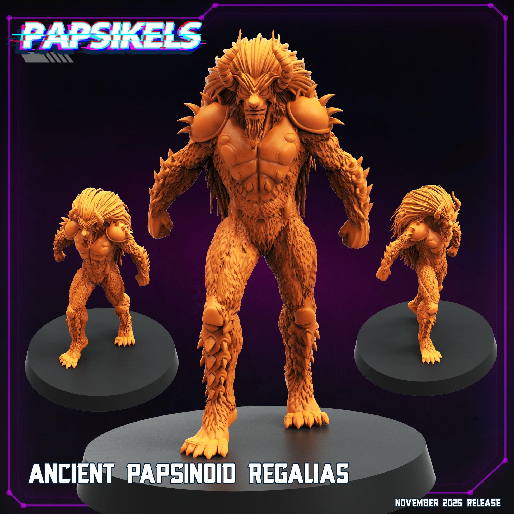 Ancient Papsinoid Regalias | Papsikels | Papsinoid Saga | Guyver Inspired | Resin Miniature