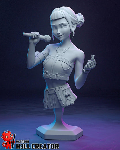 Zoey – Cyber Idol Demon Hunter | H3LLcreator | Full Model or Bust | K-Pop Demon Hunters Inspired | Premium Resin Print