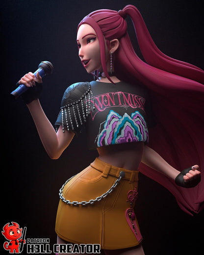 Mira – Shadow Tech Demon Hunter | H3LLcreator | Full Model or Bust | K-Pop Demon Hunters Inspired | Premium Resin Print