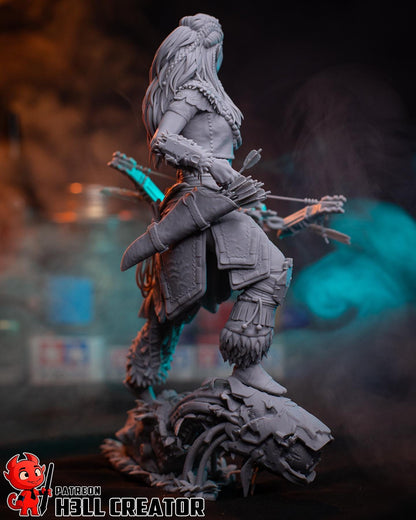 Aloy (Fan Art) – Horizon Zero Dawn | H3LLcreator | Full Model or Bust | Premium Resin Print