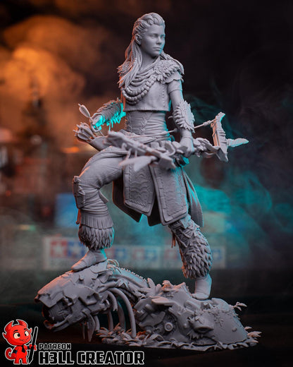 Aloy (Fan Art) – Horizon Zero Dawn | H3LLcreator | Full Model or Bust | Premium Resin Print