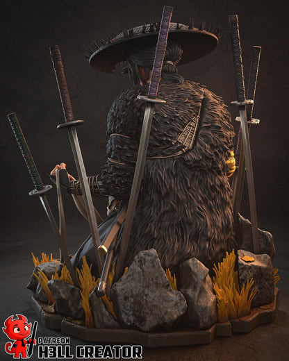 Atsu (Fan Art) – Ghost of Yotei | H3LLcreator | Full Model or Bust | Premium Resin Print