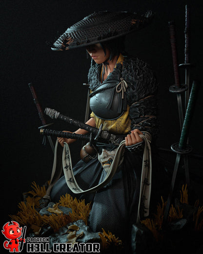 Atsu (Fan Art) – Ghost of Yotei | H3LLcreator | Full Model or Bust | Premium Resin Print