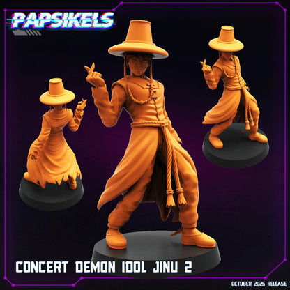 Concert Demon Idol Collection — Abby, Baby, Jinu, Mystery & Romance | Demon Hunter K-Pop Icons | Papsikels Miniatures