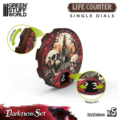 Green Stuff World: MTG Life Counter Dials - 5pc