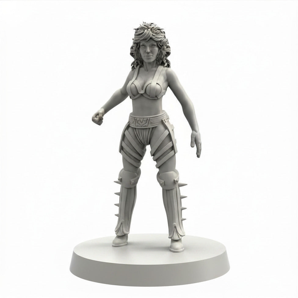 Nexus 6 Replicant Assassin Zhora Bladerunner inspired Papsikels cyberpunk resin miniature front view