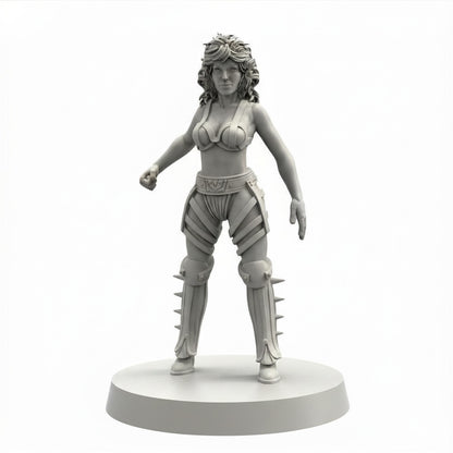 Nexus 6 Replicant Assassin Zhora Bladerunner inspired Papsikels cyberpunk resin miniature front view