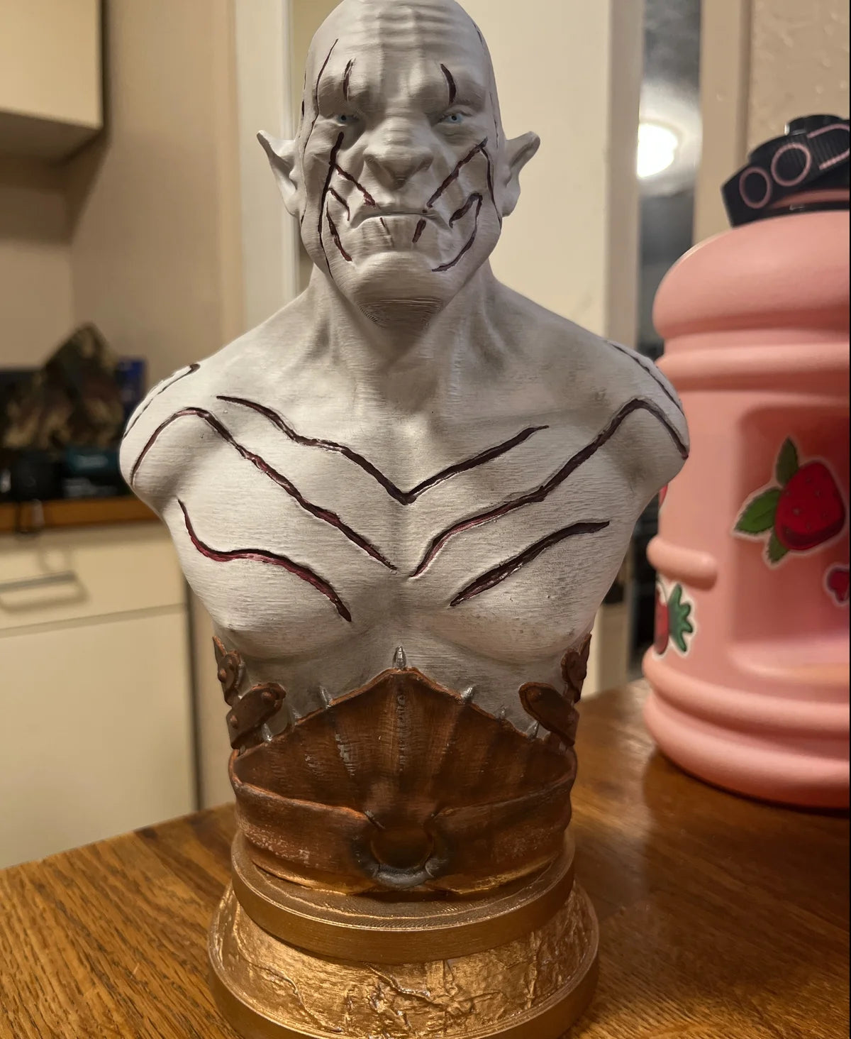 Azog the Defiler Bust Resin Statue Orc Chieftain Figure Unpainted 149mm Fotis Mint