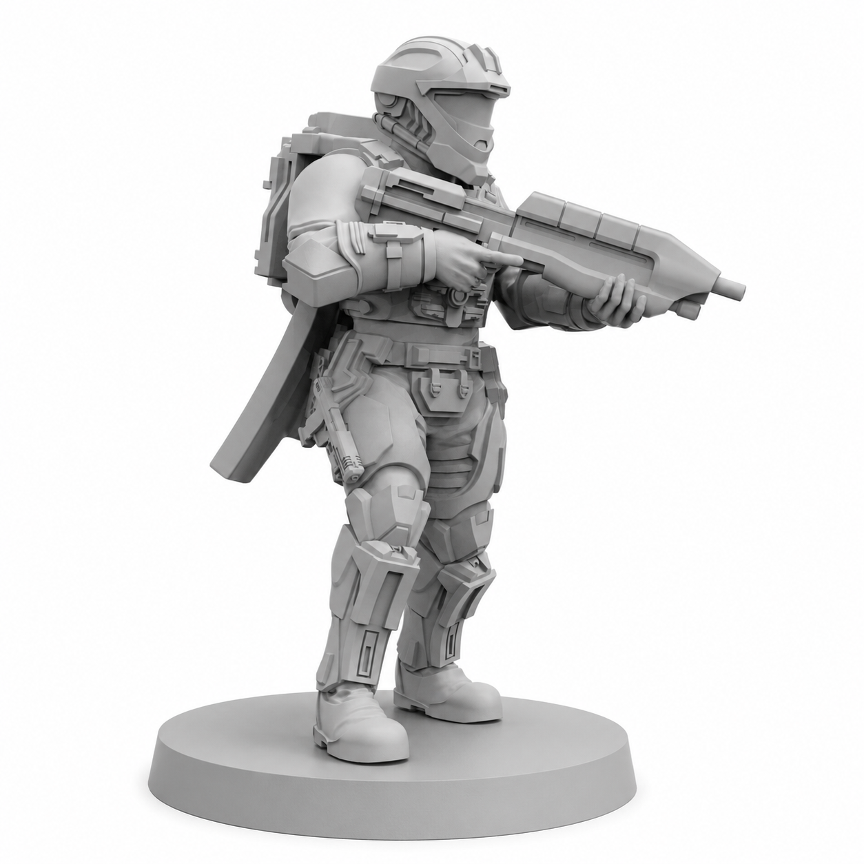 Papsikels Democracy Troopers Recon Helljumper sci-fi resin miniature on white background