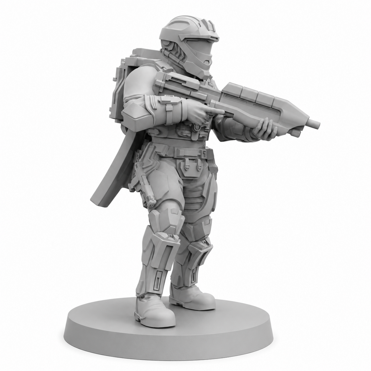 Papsikels Democracy Troopers Recon Helljumper sci-fi resin miniature on white background