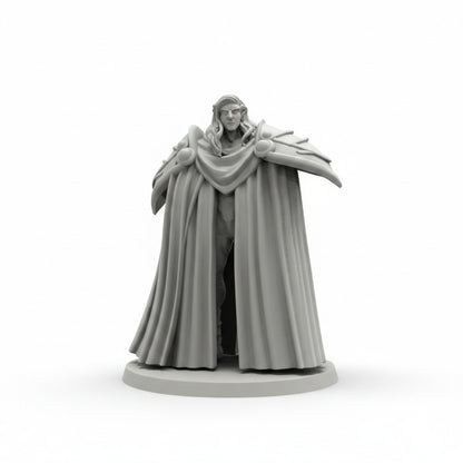 Papsilord Caerleon human form Papsikels cyberpunk sci fi resin miniature on white background