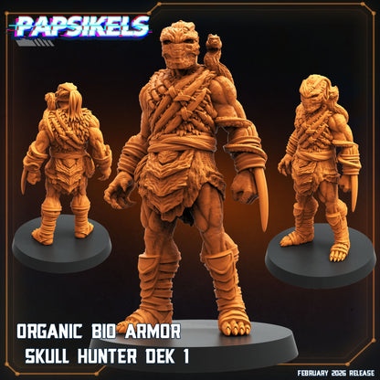 Predator Badlands Dek Organic Bio Armor Skull Hunter Subject 1 Papsikels resin miniature