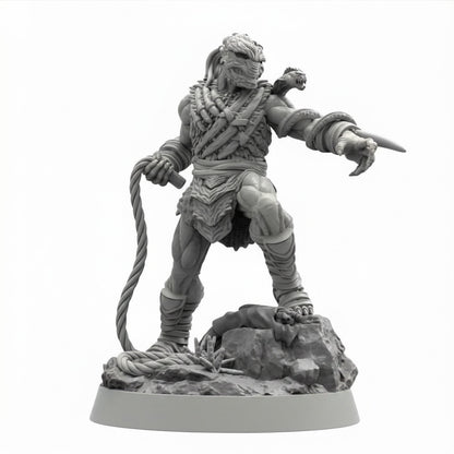 Predator Badlands Dek Organic Bio Armor Skull Hunter resin miniature on white background