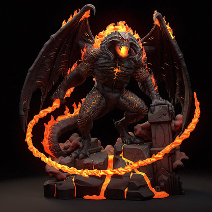 Balrog from The Lord of the Rings (fan art) | Full Model or Bust | Miniature scale 1:12 | h3LL Creator | DIY Model Kit