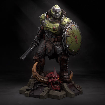 Doomguy from Doom The Dark Ages (fan art) | Full Model or Bust | Miniature scale 1:12 | h3LL Creator | DIY Model Kit