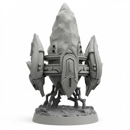 StarCraft inspired Psionic Energy Crystal Papsikels resin miniature on white background