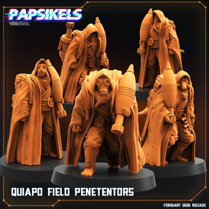 Quiapo Field Penetentors complete set Papsikels Trench Crusade proxy miniatures promotional render