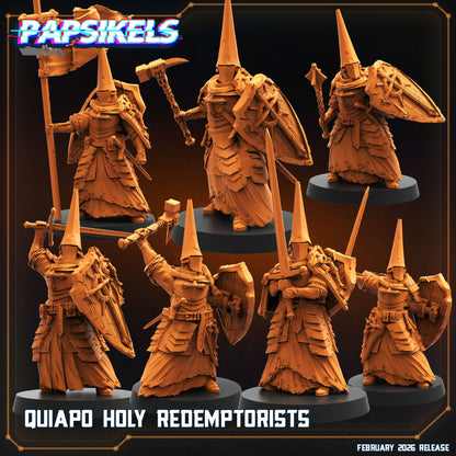 Quiapo Holy Redemptorists complete set Papsikels Trench Crusade proxy miniatures promotional render